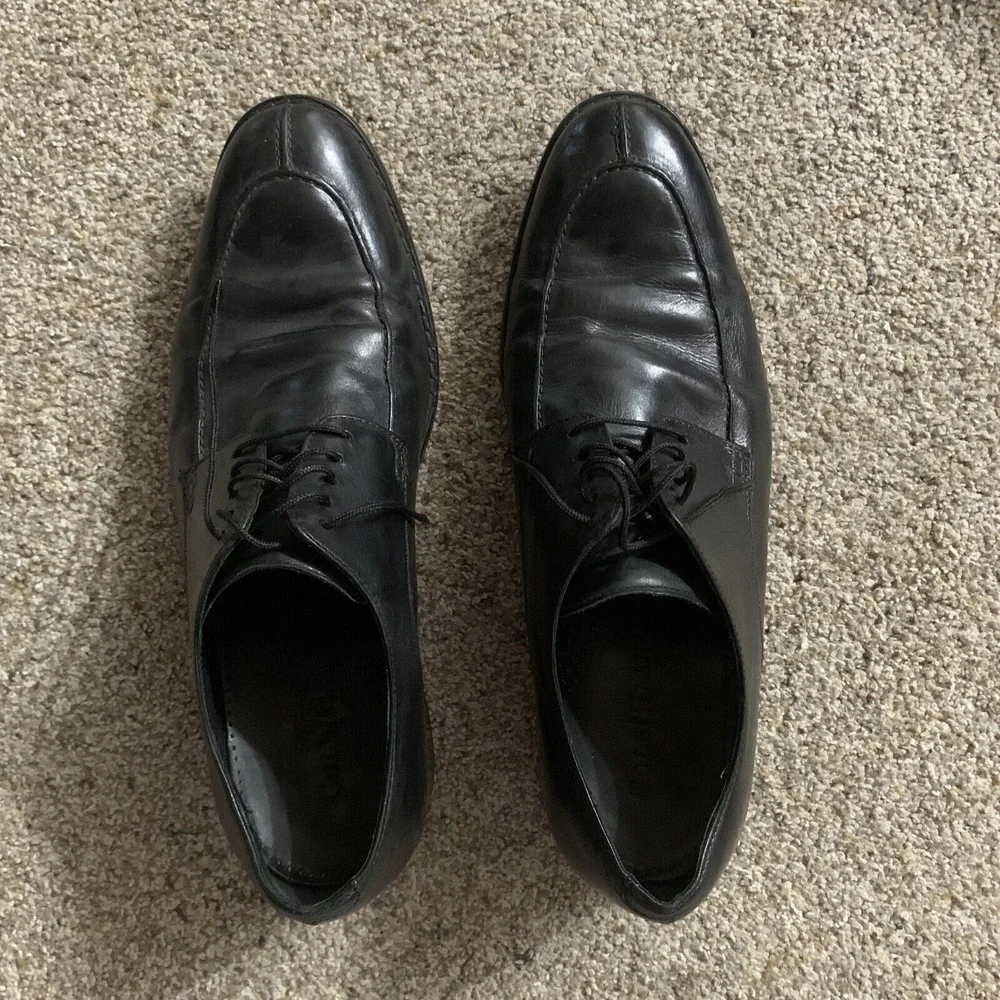 Cole Haan Colton Black Split Toe Lace-Up Casual Oxford C08188 Men's 11.5 M NICE‎